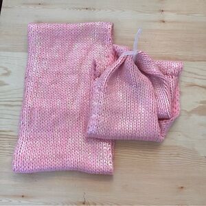 🏷️NWT & like new shimmery pink eternity scarves women OSFM Cherokee 2 total